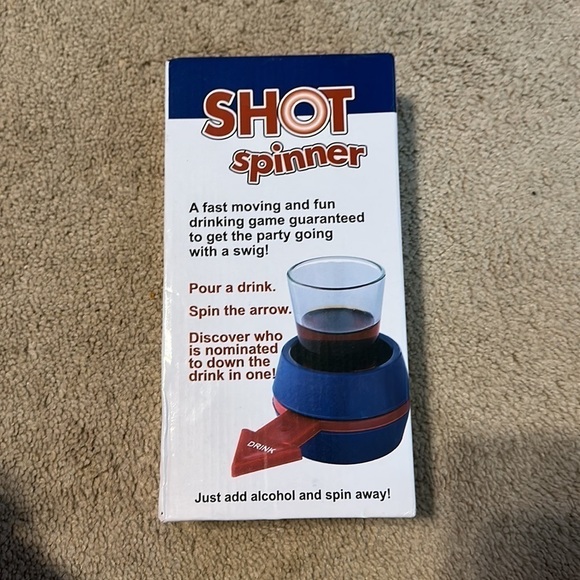Shot Spinner Drinking Game NIB Spin the Shot - Picture 2 of 2